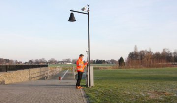 Werkzaamheden van het NLI op locatie.