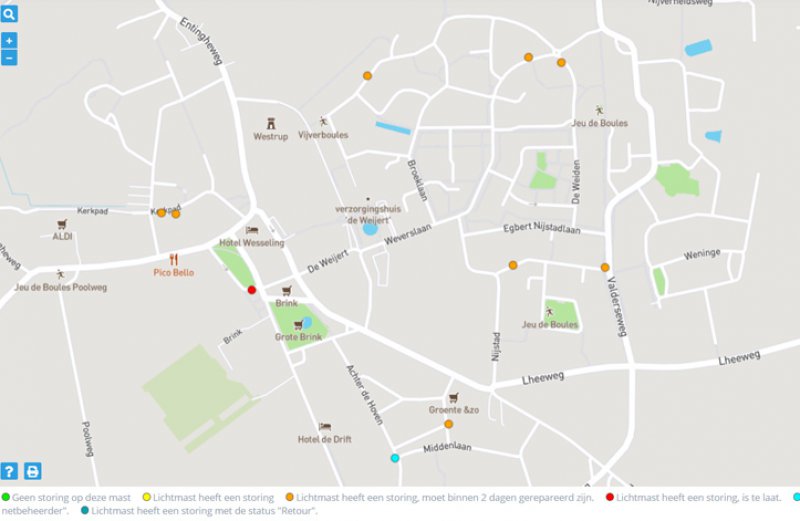 Beheer van lichtmasten met 5G kan in LMS.